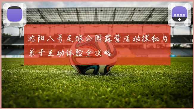 沈阳八号足球公园露营活动探秘与亲子互动体验全攻略